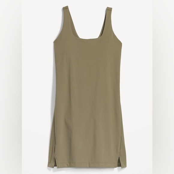 Old Navy Active Powersoft Army Green Athletic Dress Small Tennis Pickleball - Picture 2 of 10
